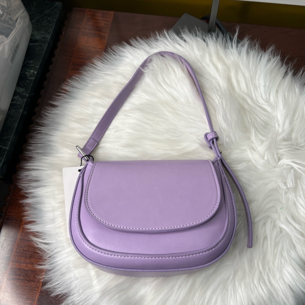 NWT Mango Lavender Shoulder Bag perfect for spring and summer - Picture 14 of 15